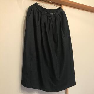 MUJI (無印良品) デニムスカート ロングスカート/マキシスカートの通販 