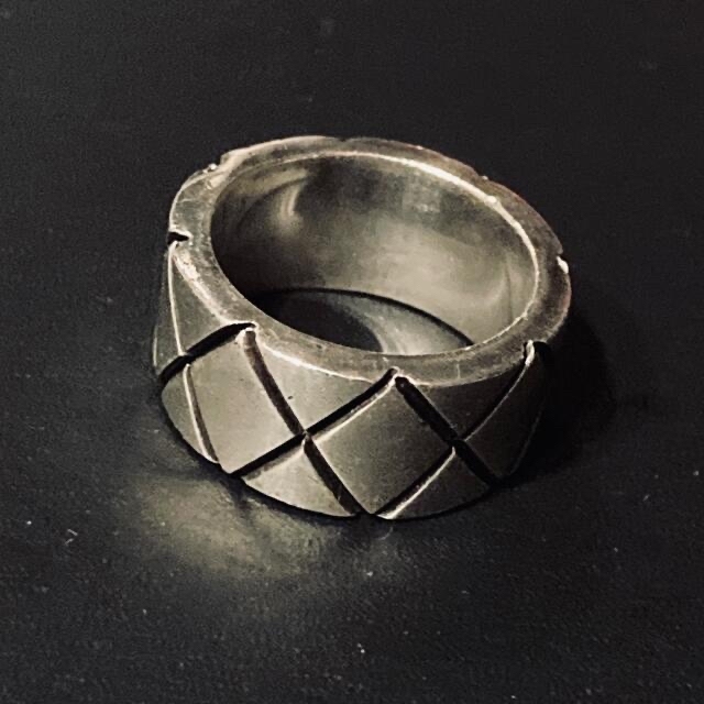 925 リング キルティング シルバー 指輪 ヴィンテージ レディースのアクセサリー(リング(指輪))の商品写真