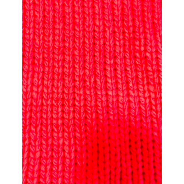 BASEMENT(ベースメント)の【新品未使用】basementonline　ベースメント　ローゲージ半袖ニット赤 レディースのトップス(ニット/セーター)の商品写真