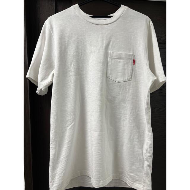 supreme Pocket tee　white