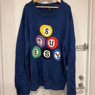 STUSSY - STUSSY ビリヤード ニットの通販｜ラクマ