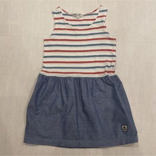 プチバトー(PETIT BATEAU)のtre coton enfant Sサイズ　2-3歳(ワンピース)