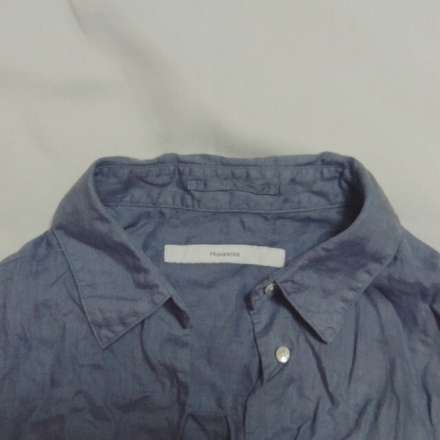 FRAMeWORK(フレームワーク)のframework製品染めfrench linen2wayシャツ レディースのトップス(シャツ/ブラウス(長袖/七分))の商品写真