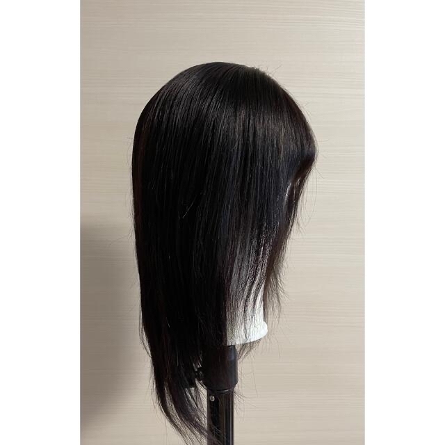 ❤ 新品 前ロングレース 手縫い 透明レース  人毛100% ロング55ｃｍ ❤ レディースのウィッグ/エクステ(ロングストレート)の商品写真