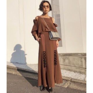 AMERI vintage レースアップスカート