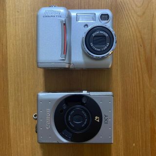 ニコン(Nikon)の【中古】Nikonデジカメ/Canonフィルムコンパクト/ジャンク(コンパクトデジタルカメラ)