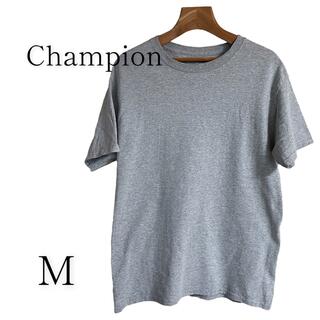 チャンピオン(Champion)の美品チャンピオン　メンズTシャツ　グレー　Mサイズ(Tシャツ/カットソー(半袖/袖なし))