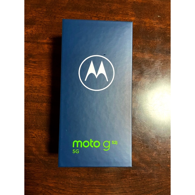 Motorola(モトローラ)の新品未開封　モトローラ moto g52j 5G インクブラック simフリー スマホ/家電/カメラのスマートフォン/携帯電話(スマートフォン本体)の商品写真