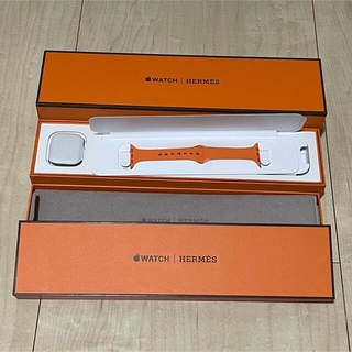 エルメス(Hermes)のエルメス　アップルウォッチ　付属のラバーバンドと空箱(ラバーベルト)