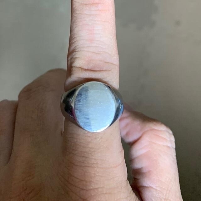 TOM WOOD Oval Silver Ring 60 2