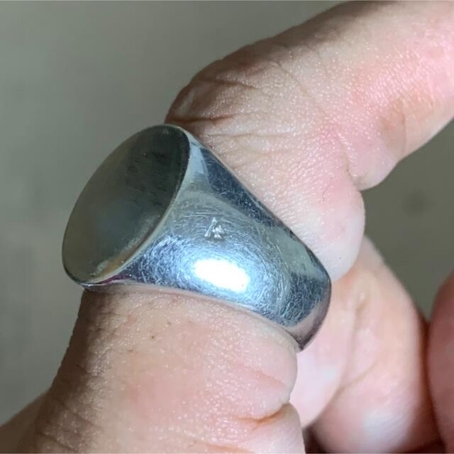 TOM WOOD Oval Silver Ring 60 4