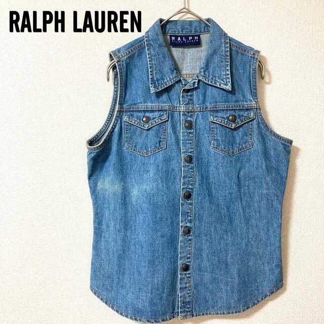 Ralph Lauren(ラルフローレン)のラルフローレン　RalphLauren  ベスト　デニムジャケット　ジレ　 レディースのジャケット/アウター(Gジャン/デニムジャケット)の商品写真