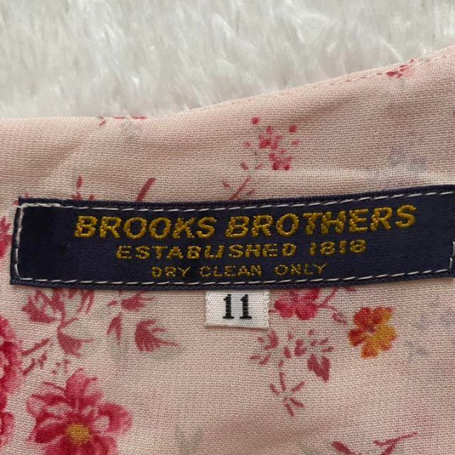 Brooks Brothers(ブルックスブラザース)の【美品】BROOKS BROTHERS 花柄　ロングワンピース　ピンク レディースのワンピース(ひざ丈ワンピース)の商品写真