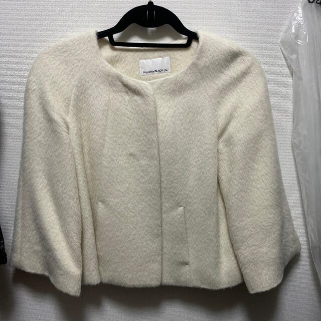 ノーカラーショートコート - ノーカラージャケット