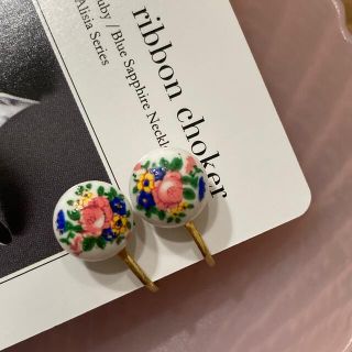 ロキエ(Lochie)のフクさま専用🔻vintage flower earring(イヤリング)