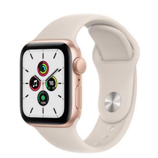 アップルウォッチ(Apple Watch)の送料込　新品未使用　Apple Watch SE 40mm ピンク　ゴールド(腕時計(デジタル))