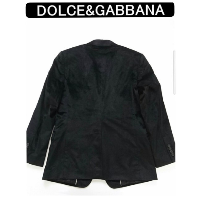 DOLCE&GABBANA(ドルチェアンドガッバーナ)のドルチェ&ガッバーナ イタリア製 最高級レーヨン混紡コットンベロアジャケット54 メンズのジャケット/アウター(テーラードジャケット)の商品写真