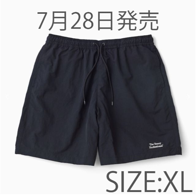 1LDK SELECT(ワンエルディーケーセレクト)のENNOY Nylon Shorts Black XLサイズ メンズのパンツ(ショートパンツ)の商品写真