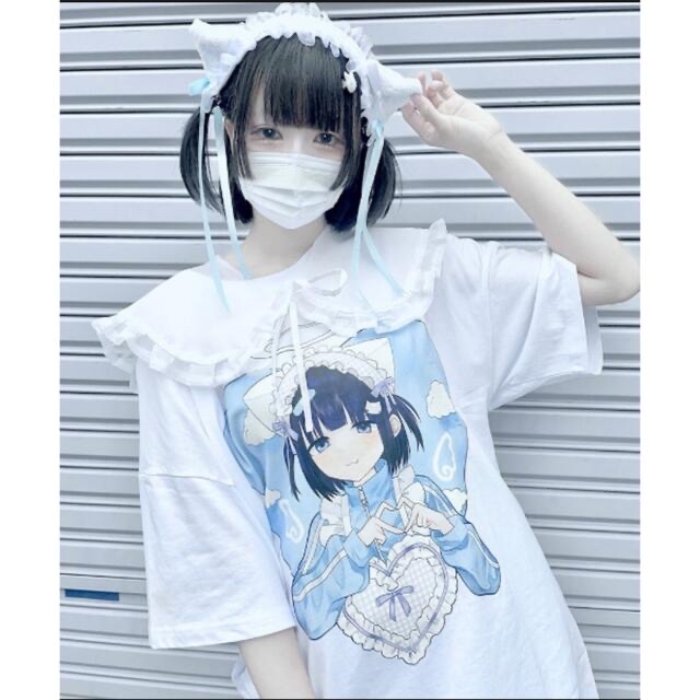MILKBOY - ililil【イルイルイル】ねこみみてんしちゃんTシャツ MILKBOY - ililil【イルイルイル】ねこみみてんしちゃんTシャツ