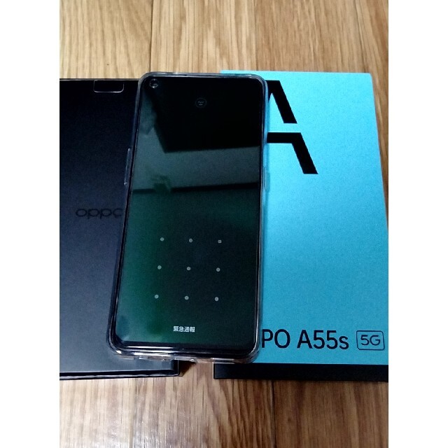 OPPO(オッポ)のOPPO　A55s 5G　グリーン　64GB スマホ/家電/カメラのスマートフォン/携帯電話(スマートフォン本体)の商品写真