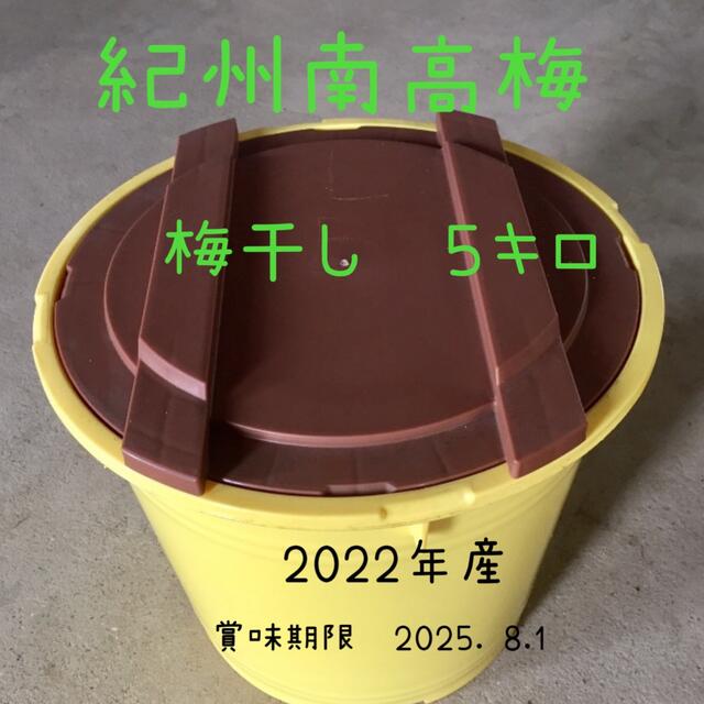 ✨新梅　紀州南高梅　梅干し　５キロ   無添加 食品/飲料/酒の食品(野菜)の商品写真