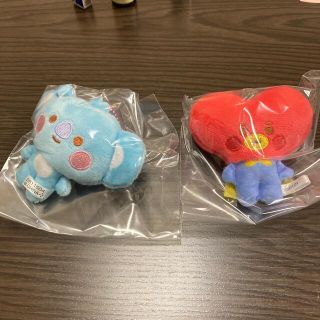 ビーティーイシビル(BT21)の【新品未開封2個セット★】bt21 ふわふわマスコット2 KOYAとTATA(キャラクターグッズ)