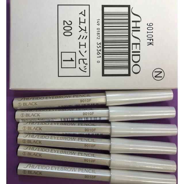 SHISEIDO 眉墨鉛筆1番ブラック アイブロウペンシル 6本セット