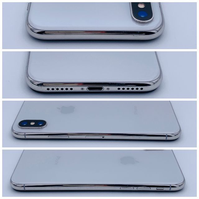 iPhoneX 64GB シルバー【SIMフリー】新品バッテリー