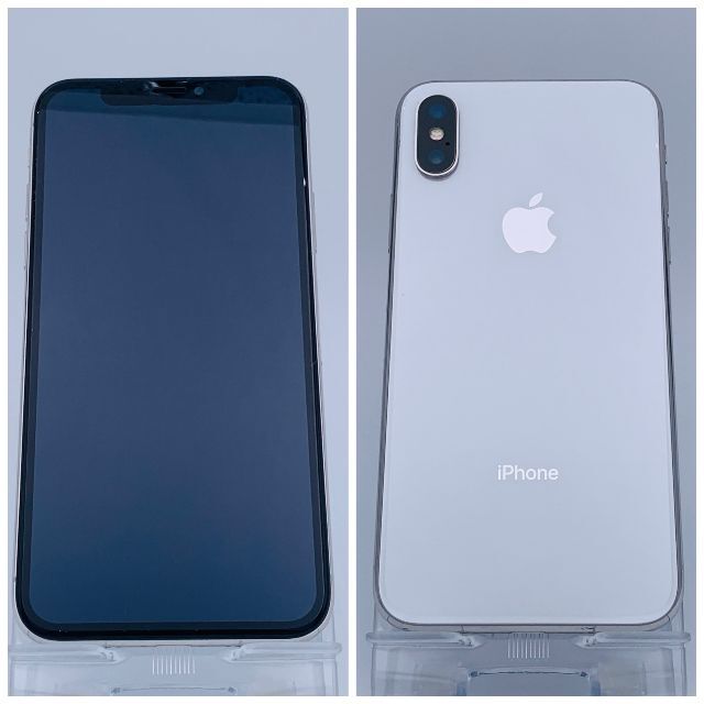 Apple(アップル)のiPhoneX 64GB シルバー【SIMフリー】新品バッテリー スマホ/家電/カメラのスマートフォン/携帯電話(スマートフォン本体)の商品写真