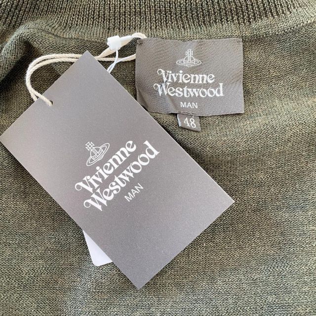 Vivienne Westwood(ヴィヴィアンウエストウッド)の【新品☆シンプル☆上品デザイン】ヴィヴィアンウエストウッド オーブ刺繍 ニット. メンズのトップス(ニット/セーター)の商品写真