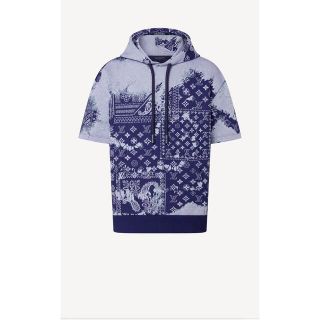 ルイヴィトン☆半袖カットソー Tシャツ リボン フリル 襟付き 紫 M