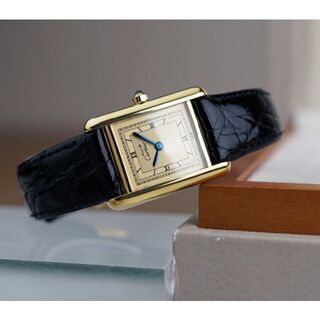 カルティエ(Cartier)の美品 カルティエ マスト タンク ゴールド ローマン SM Cartier (腕時計)