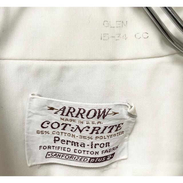 60's USA製 ARROW アロー ビンテージ 長袖 ドレス シャツ 1