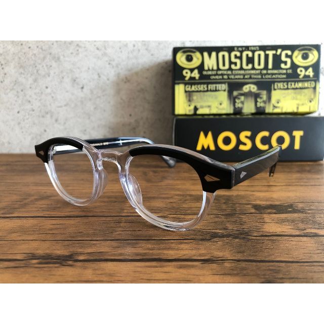 MOSCOT LEMTOSH/モスコット 44 BLACK/CRYSTAL www.distribella.com