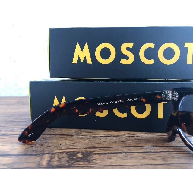 MOSCOT VILDA TORTOISE 48 度なしクリア・カラー付き 2