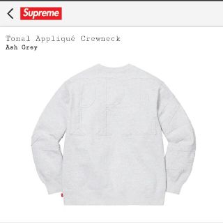 supreme 2022ss tonal appliqué crewneck L