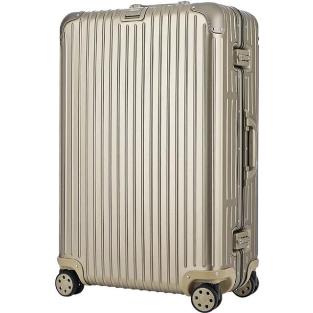 【新品】Rimowaリモワ78Lトパーズ4輪ゴールド XLスーツケースアルミ