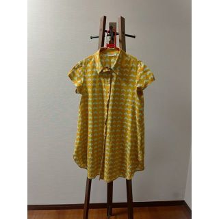 マリメッコ(marimekko)のマリメッコ　marimekko　チュニック　雲柄　綿100％　M~L(シャツ/ブラウス(半袖/袖なし))