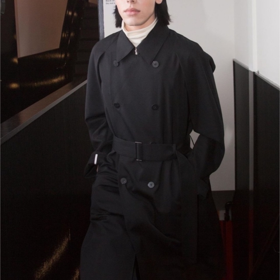 JIL SANDER - overcoat ウール トレンチコート 定価15万円程 JIL SANDER - overcoat ウール トレンチコート 定価15万円程