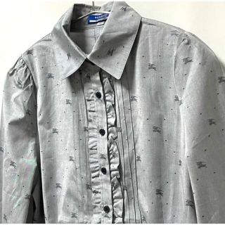 バーバリーブルーレーベル(BURBERRY BLUE LABEL)の【絶版未開封希少】BURBERRYBLUELABEL③ナイトライダー総柄ブラウス(シャツ/ブラウス(長袖/七分))