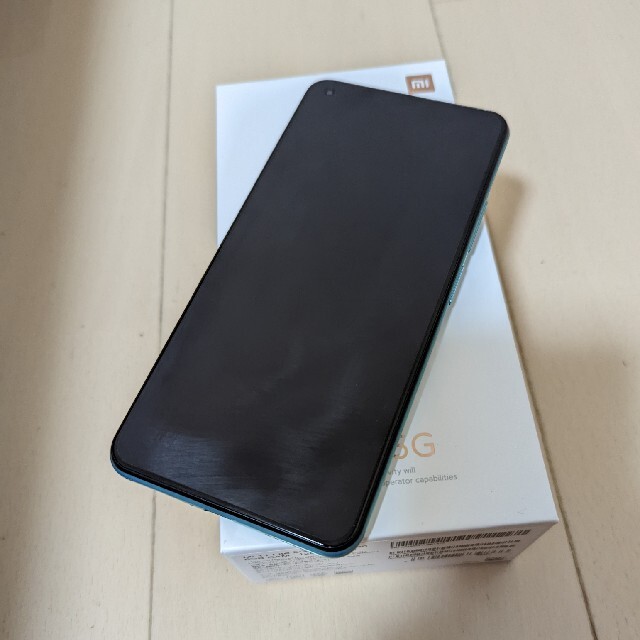 ANDROID(アンドロイド)のXiaomi Mi11 lite 5G　ミントグリーン スマホ/家電/カメラのスマートフォン/携帯電話(スマートフォン本体)の商品写真