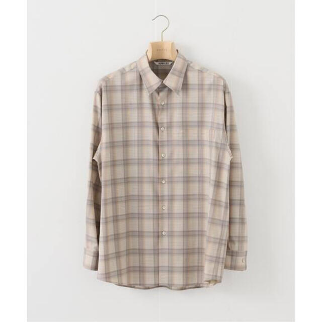 AURALEE - 【AURALEE】SUPER LIGHT WOOL CHECK SHIRTS 4の通販 AURALEE - 【AURALEE】SUPER LIGHT WOOL CHECK SHIRTS 4の通販