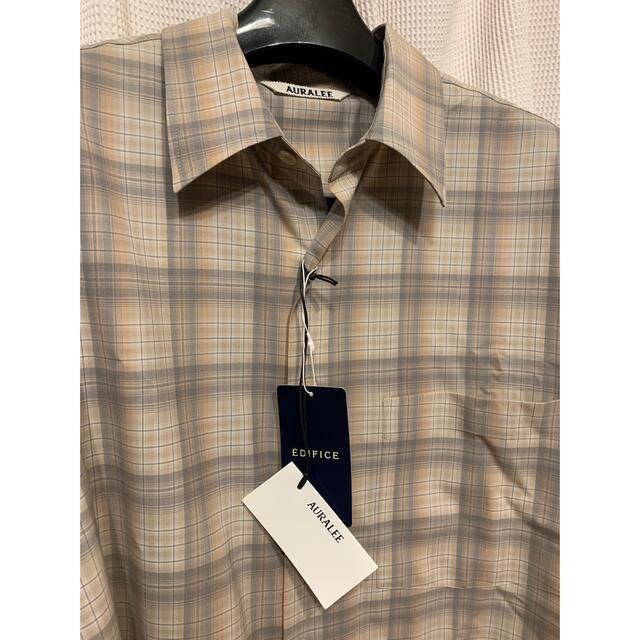 AURALEE   AURALEESUPER LIGHT WOOL CHECK SHIRTS 4の通販 by