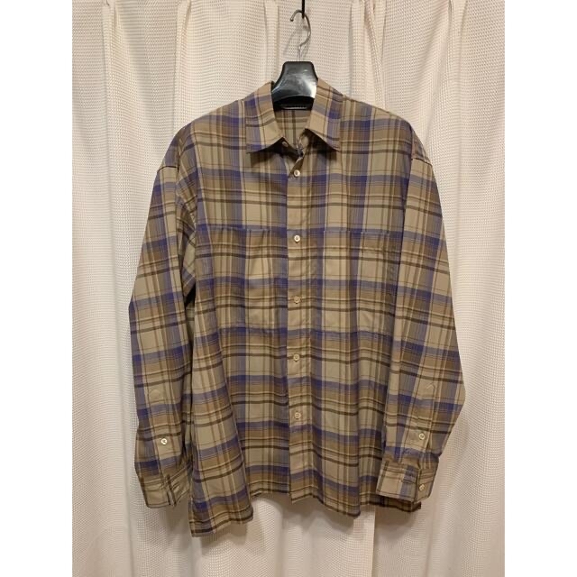 【AURALEE】SUPER LIGHT WOOL CHECK SHIRTS 3