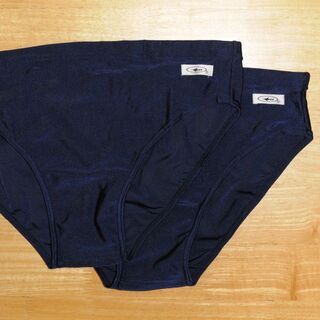 XXL　水泳パンツ　スイムブリーフ　2枚セット　紺色(水着)