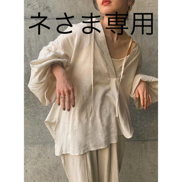 ネさま専用【SELECT MOCA BY SON】スリーブリネンスキッパーシャツ