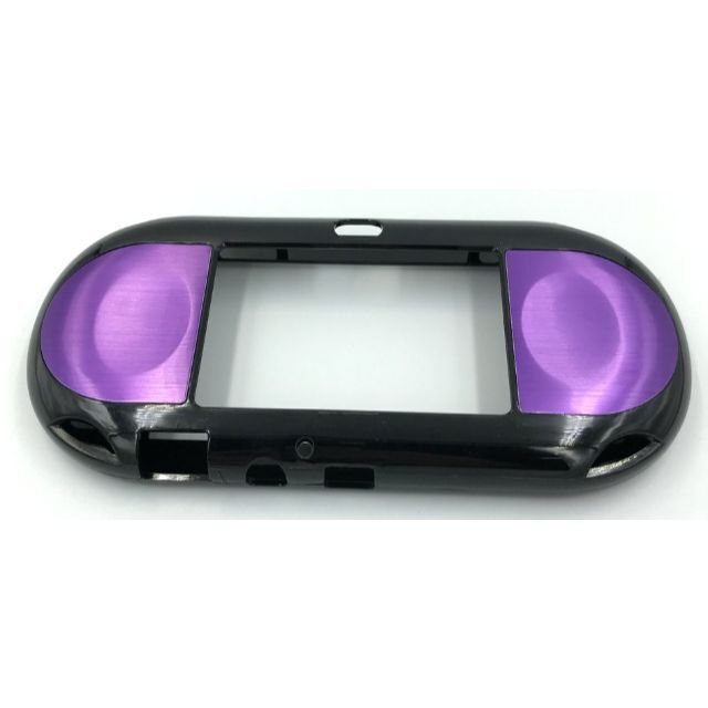 PlayStation Vita(プレイステーションヴィータ)のPS Vita2000(PCH-2000)専用アルミプレートケース(パープル) エンタメ/ホビーのゲームソフト/ゲーム機本体(その他)の商品写真