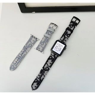 オブリーク柄　Apple Watchベルト　　Apple Watchバンド