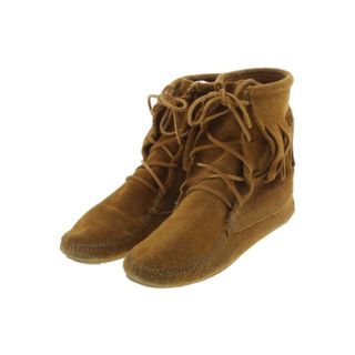 ミネトンカ(Minnetonka)のMINNETONKA ミネトンカ ブーツ 6(23cm位) 茶 【古着】【中古】(ブーツ)