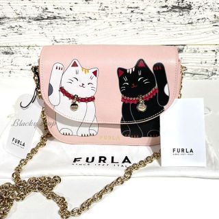 フルラ(Furla)の【未使用】FURLA フルラ リトル キャッツ バッグ チェーン 招き猫 ピンク(ショルダーバッグ)